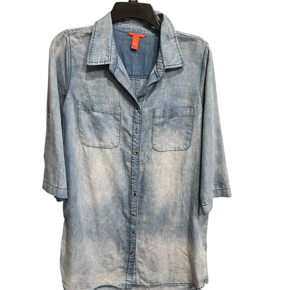 Chelsea & Violet Tops - Chelsea & Violet Blue Denim Top